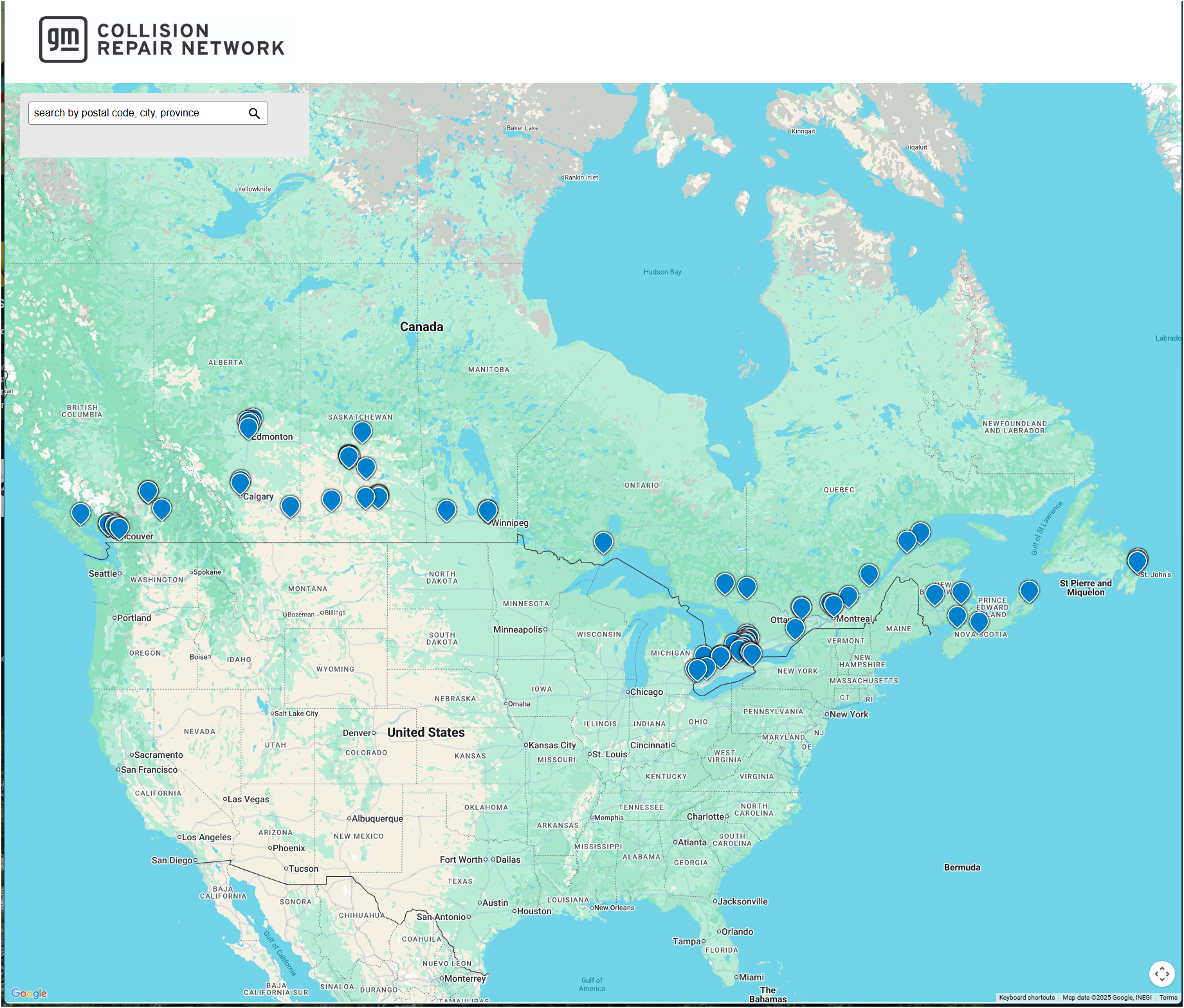 GMCanada Locator image